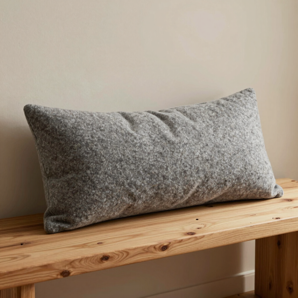 Pebble Grey Bouclé Pillow
