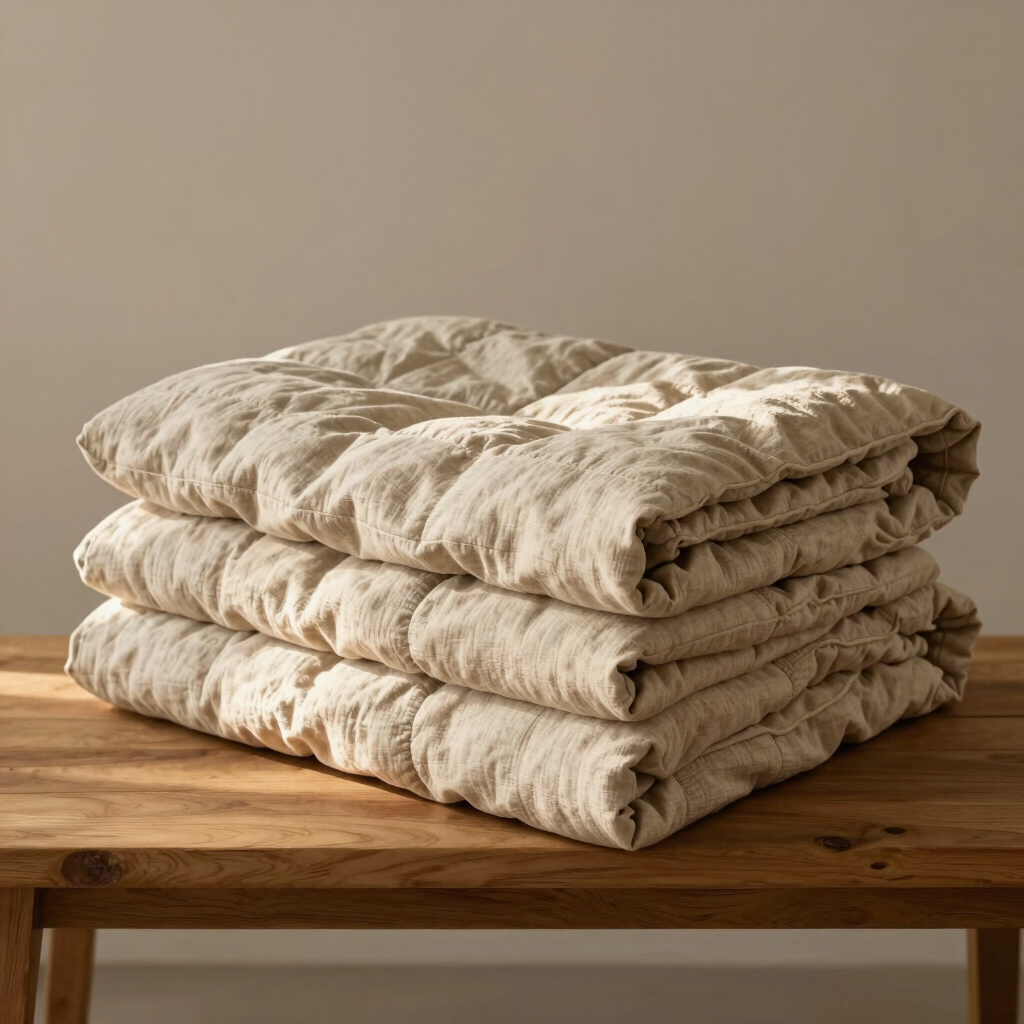Pre-Washed Flax Bed Quilt