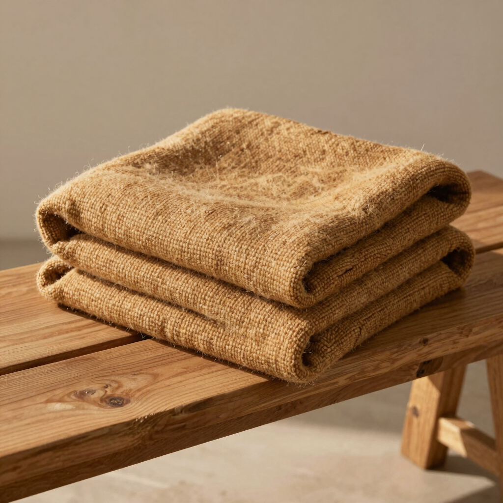 Toasted Sesame Woolen Throw