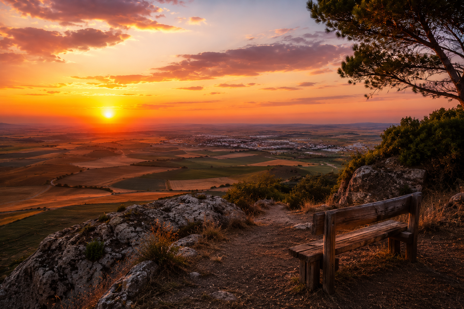 Mirador secreto atardecer La Sagra Toledo