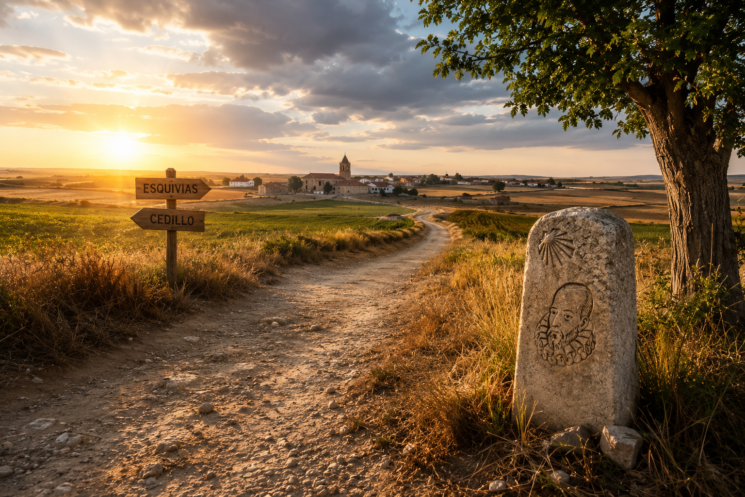 Camino histórico entre Esquivias y Cedillo que recorrió Cervantes