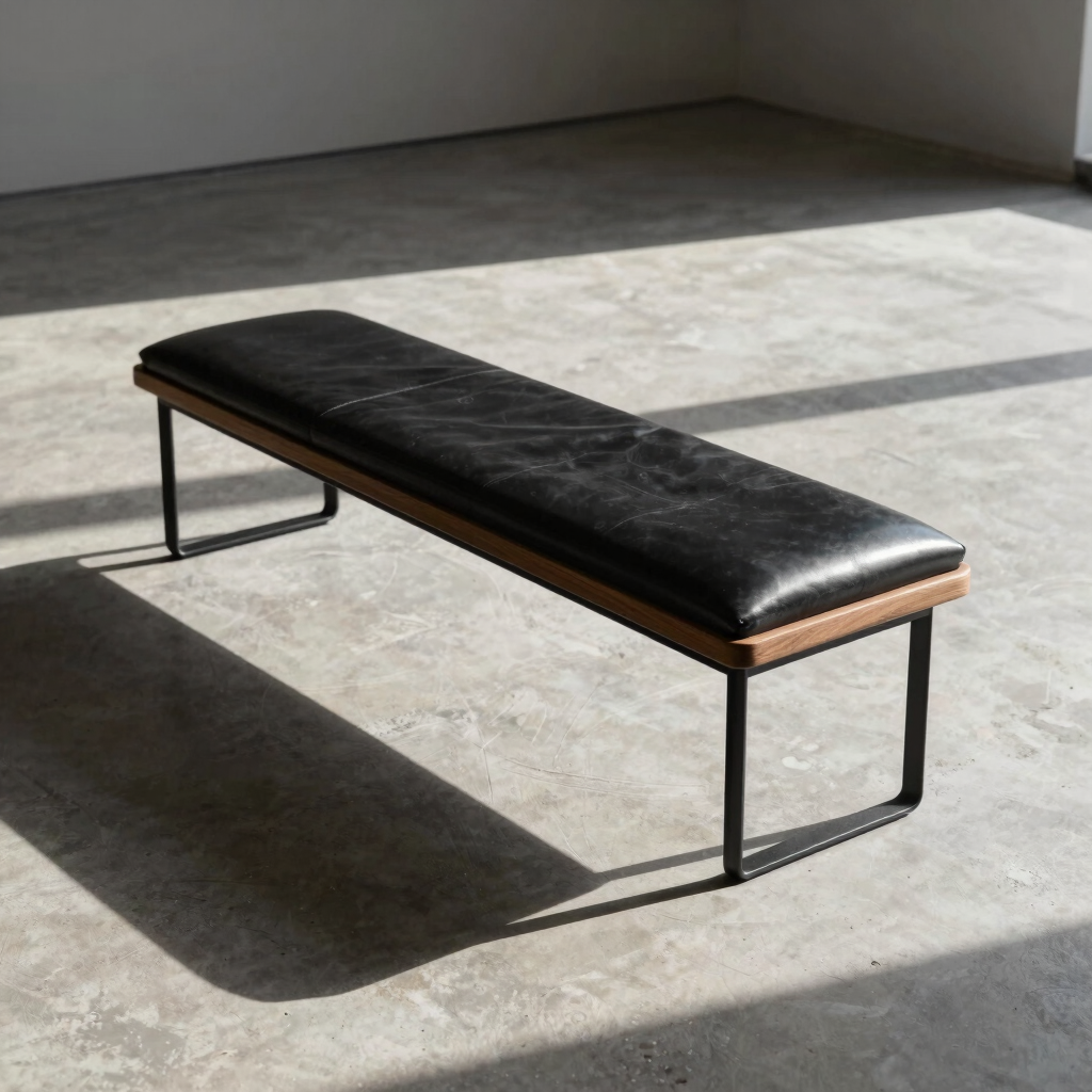 Linear Entry Flip-Top Bench