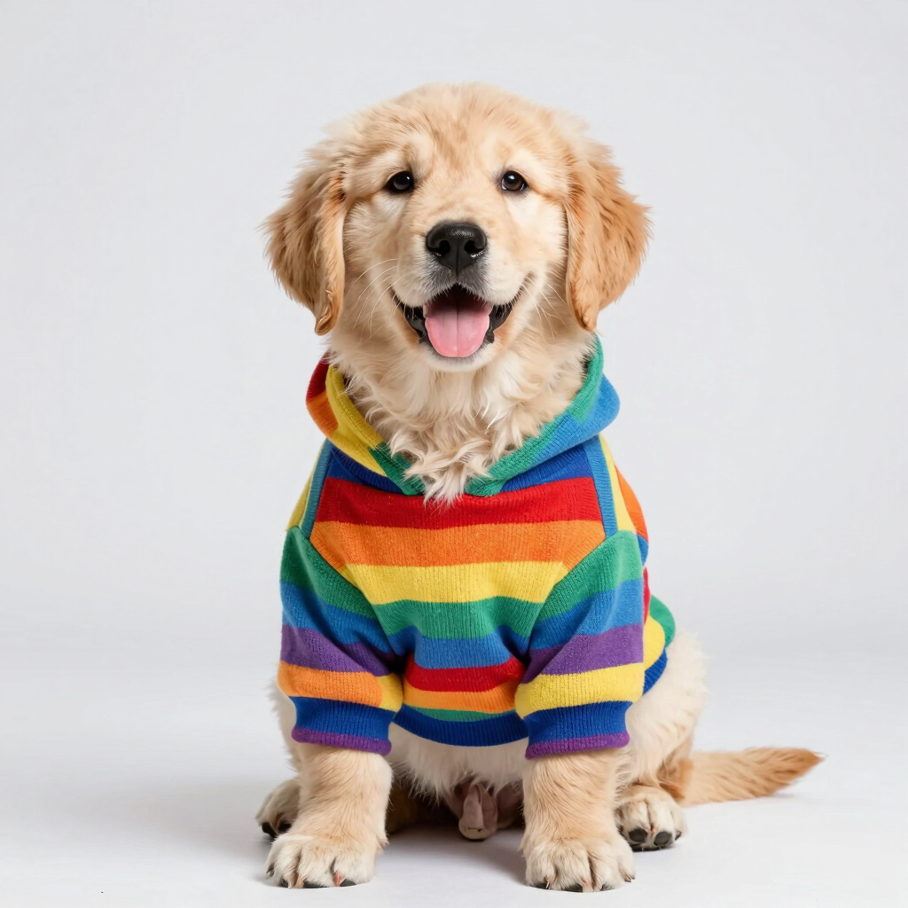 Sudadera Rayas Arcoíris Feliz