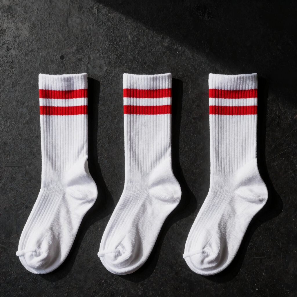Heavy Ribbed Crew Socks Three-Pack