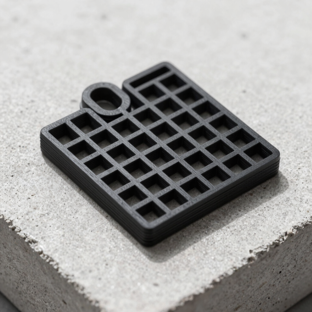 GridCore Dual-Textured Keychain