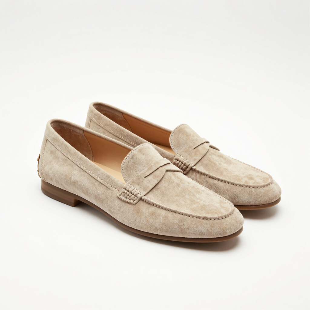 Mocasines Estructurados en Ante Suave
