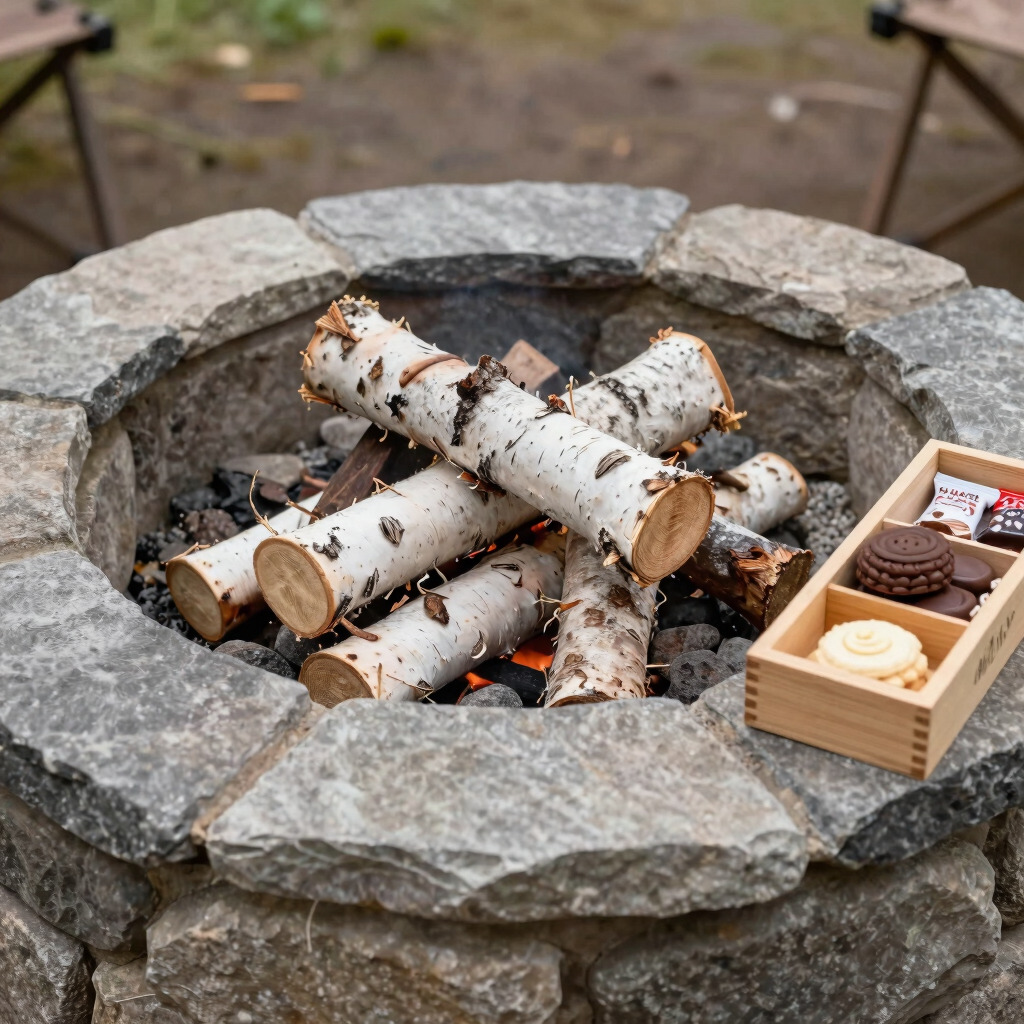 Campfire Hearthside Firewood Setup