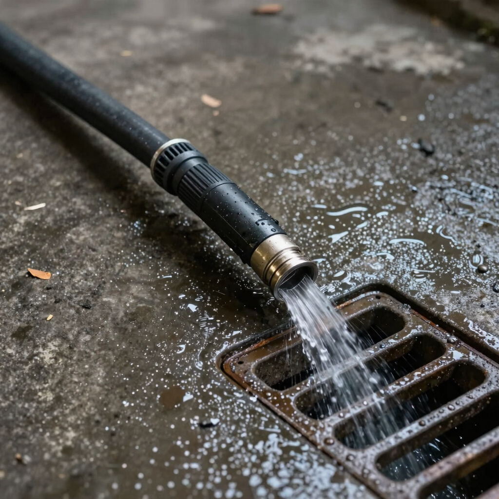 High-Pressure Drain Jetting