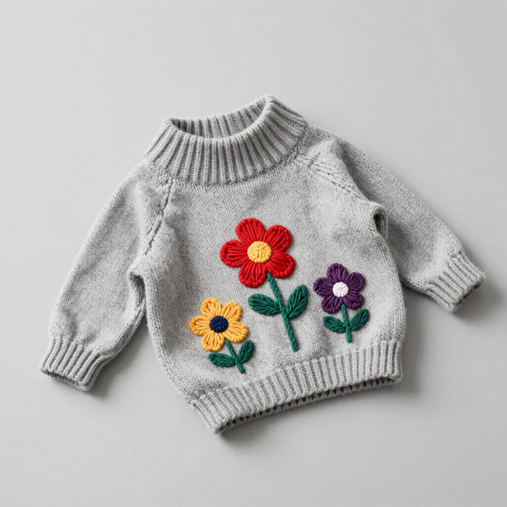 Suéter Tejido Flores de Frida