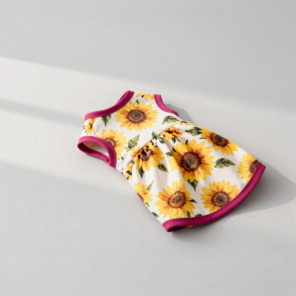 Vestido de Algodón Girasoles
