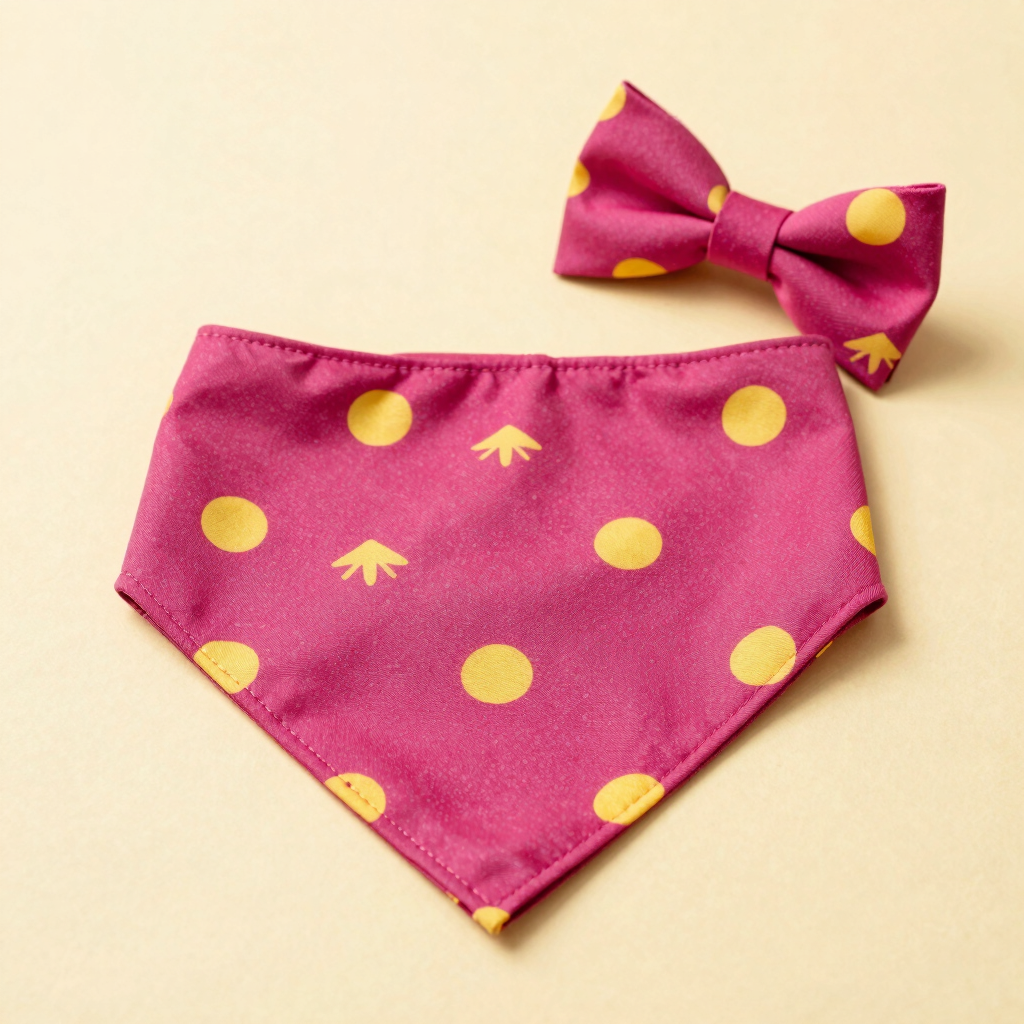 Set de Bandana y Moño Coqueto