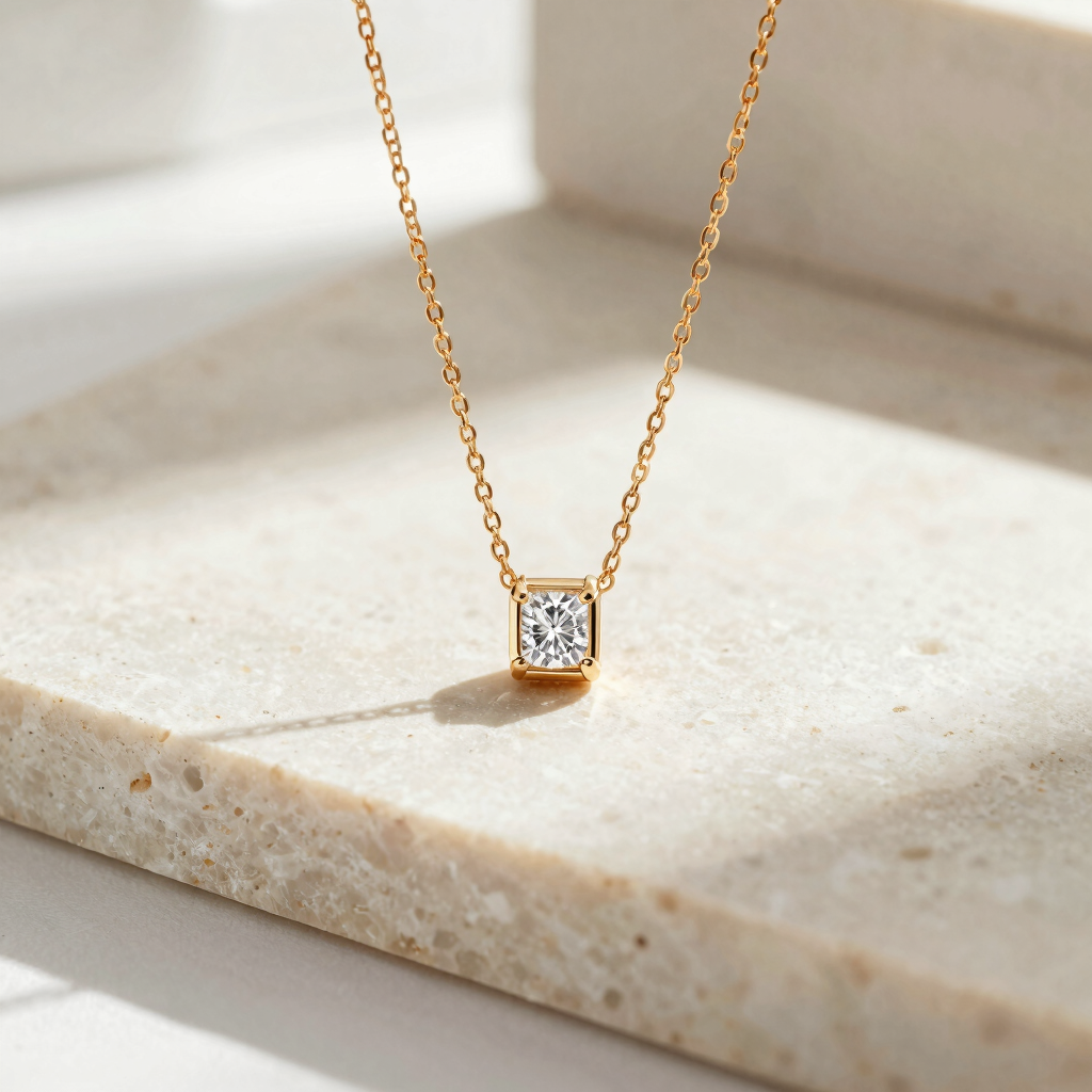Signature Solitaire Diamond Necklace