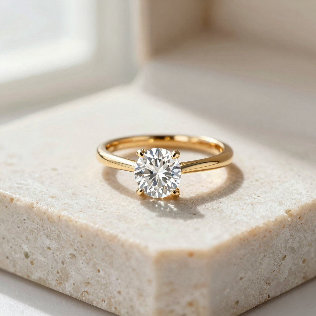 ÉLYSIA Brilliant Cut Solitaire Ring
