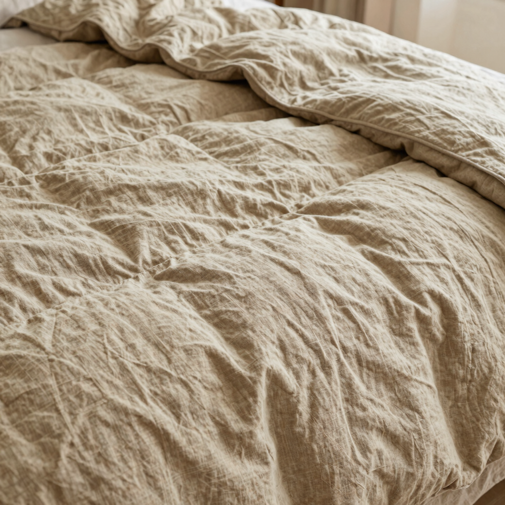 Rumpled Flax Bed Quilt