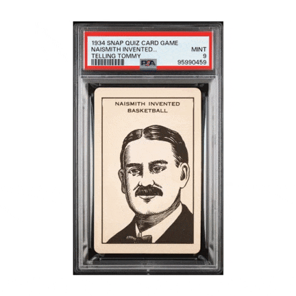 AI Animated 1934 Whitman Snap Quiz James Naismith Rookie Basketball Card