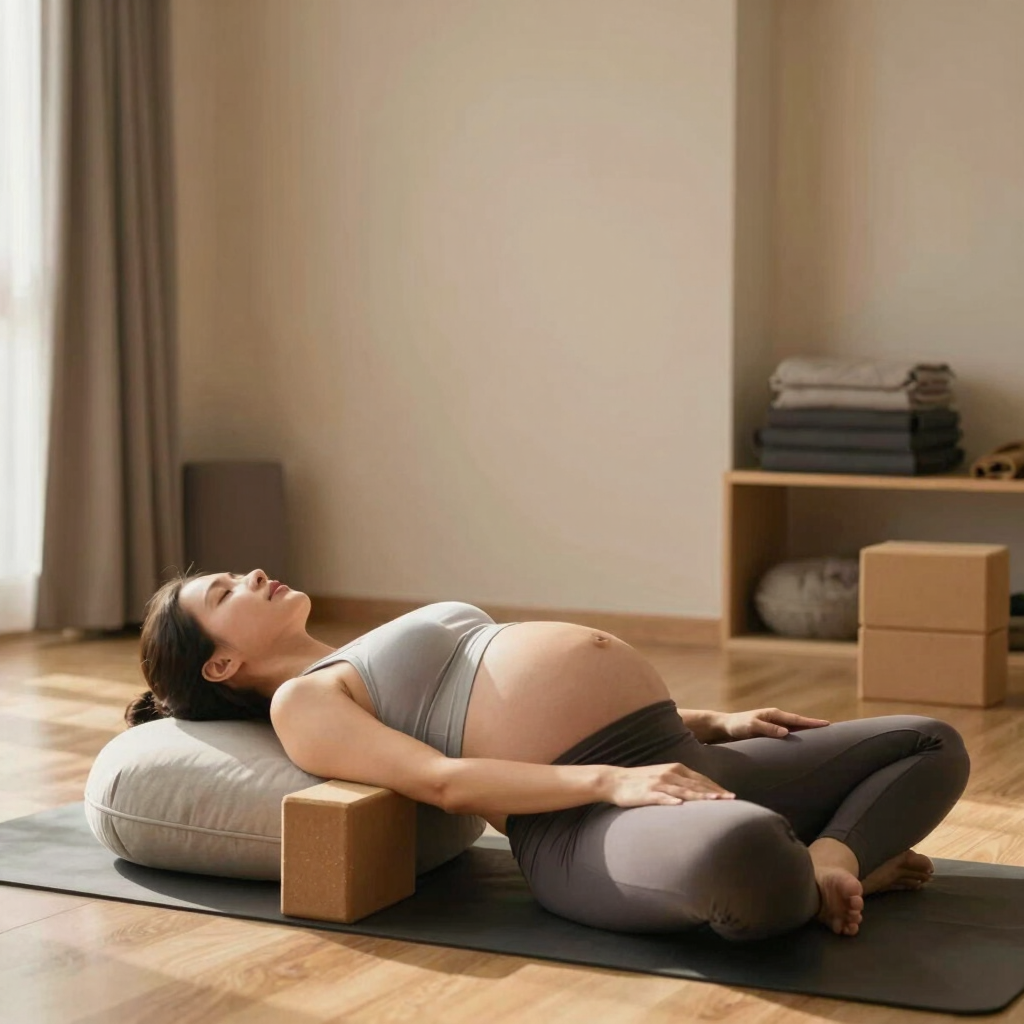 Nurturing Prenatal Yoga Session