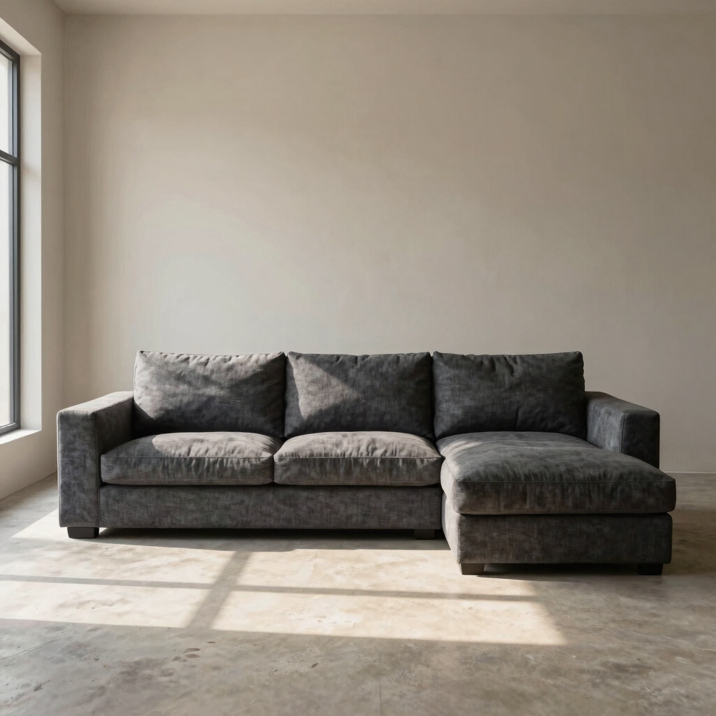 Bespoke Charcoal Linen Sectional