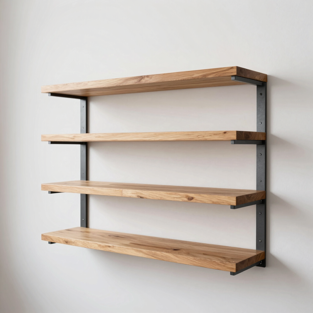 Linear Wall-Mounted Shelving System