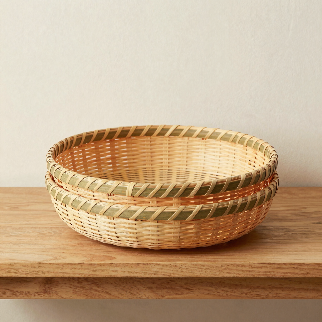 Assam Braided Bamboo Storage Baskets