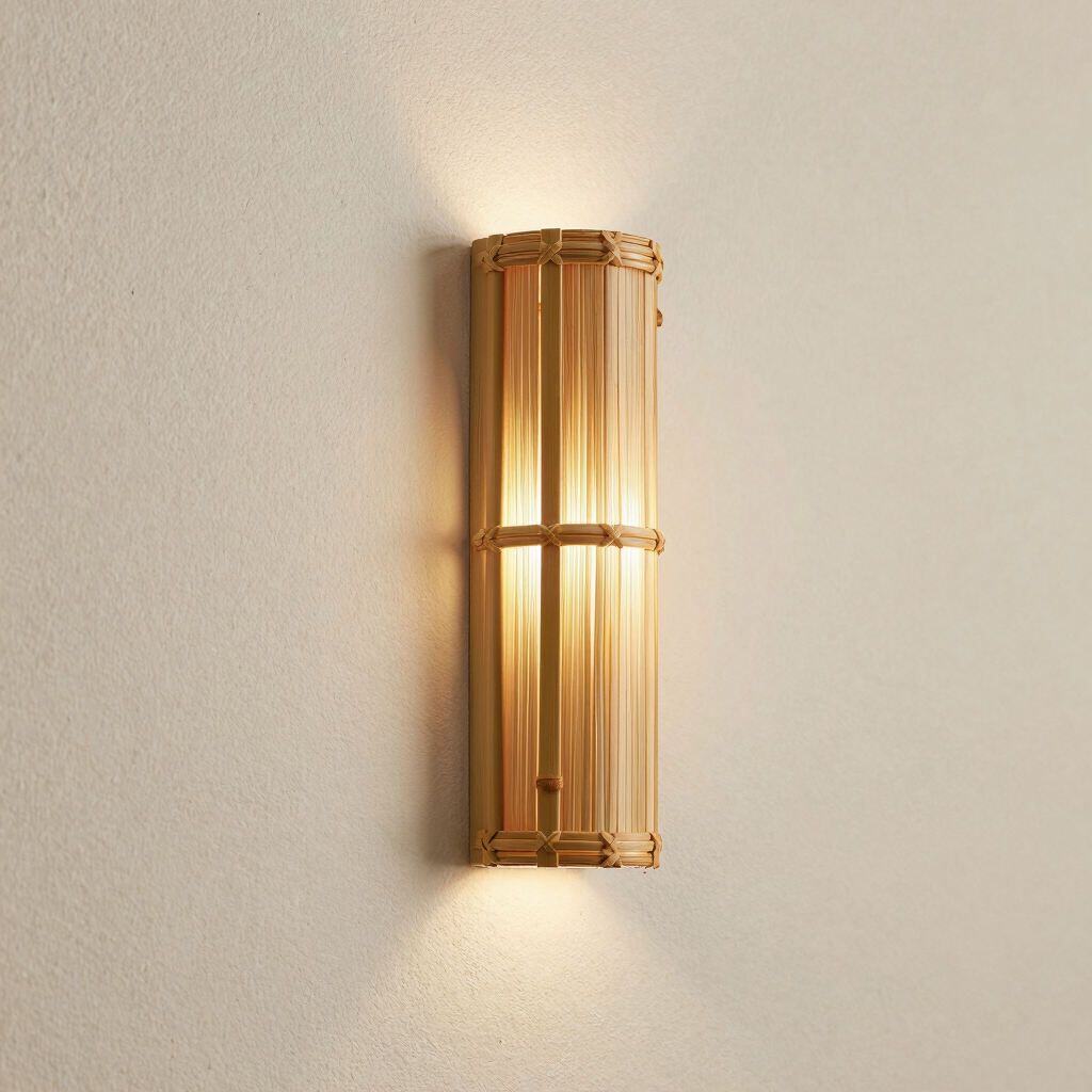 Traditional Bamboo Wall Sconce