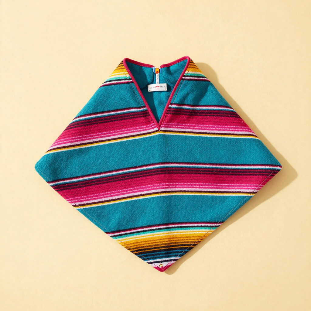 Poncho Artesanal "Colores de Celaya"