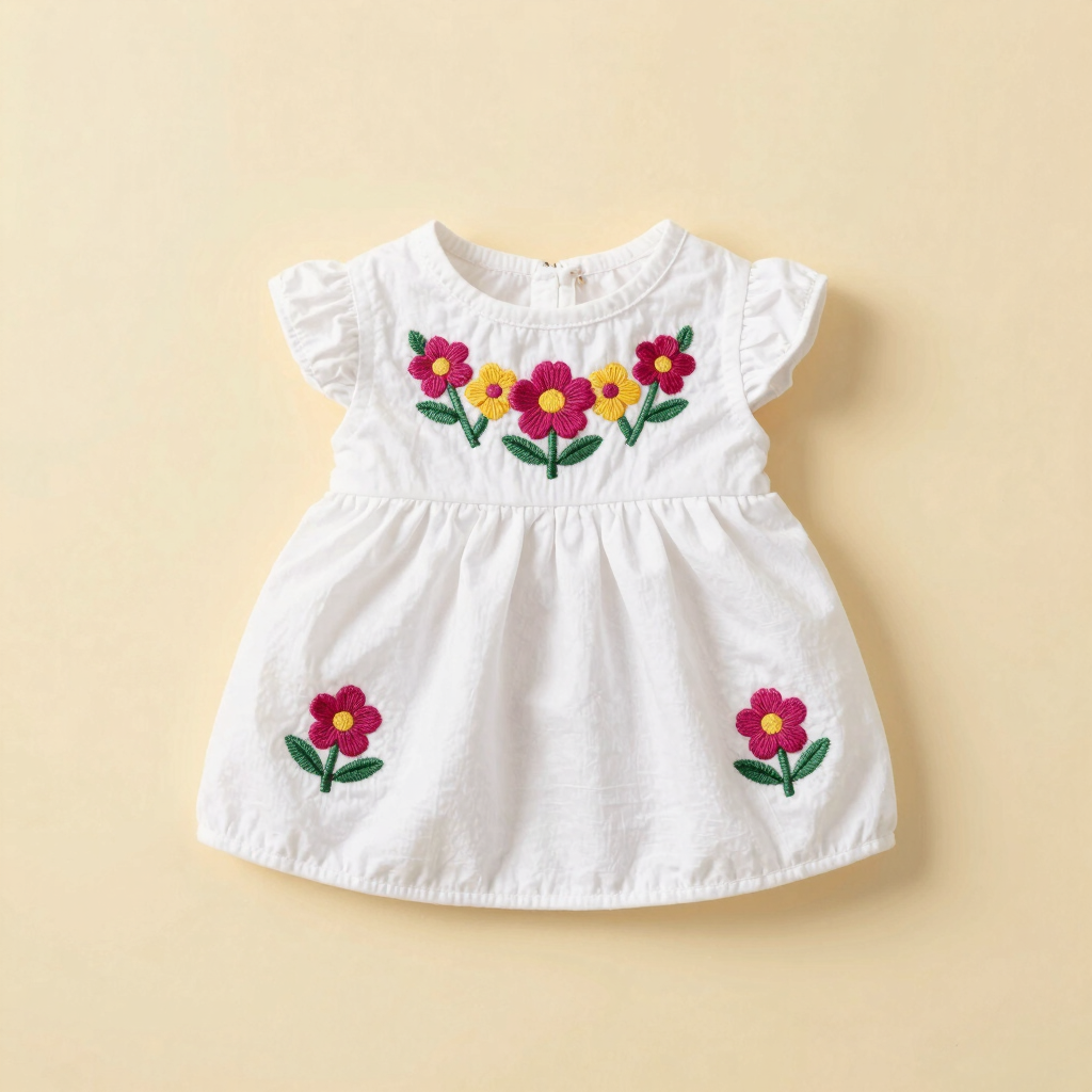 Vestido Bordado "Flor de Mayo"