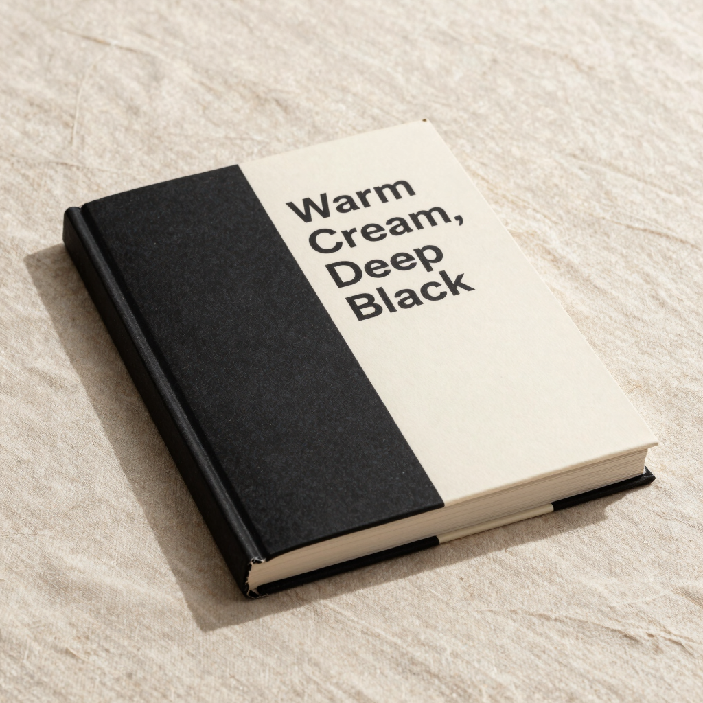 Warm Cream, Deep Black