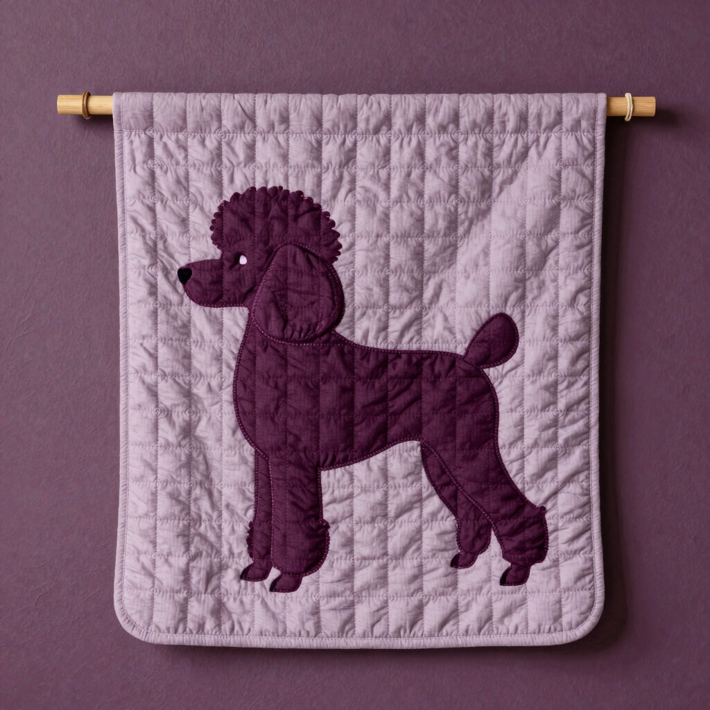 Custom Poodle Silhouette Wall Banner