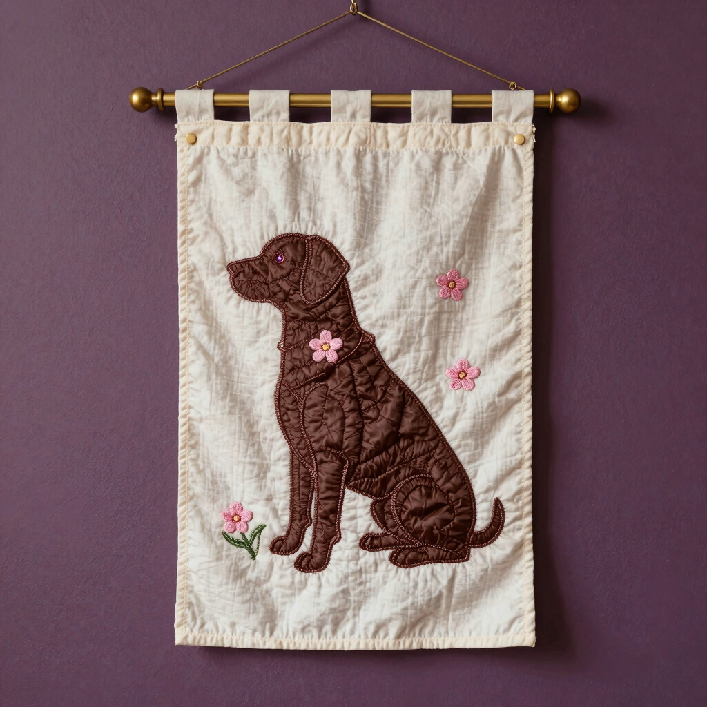 Sweet Hound Appliqué Portrait