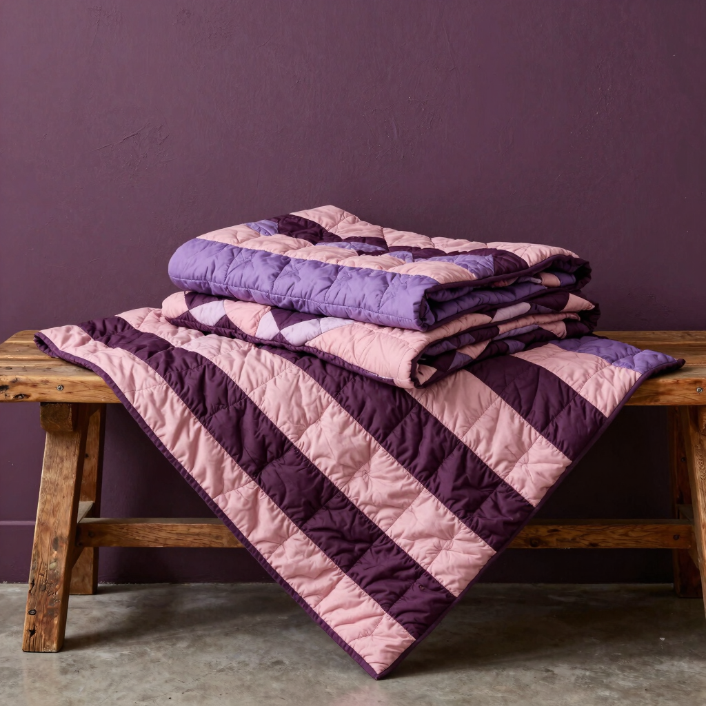 Plum Blossom Modern Quilt