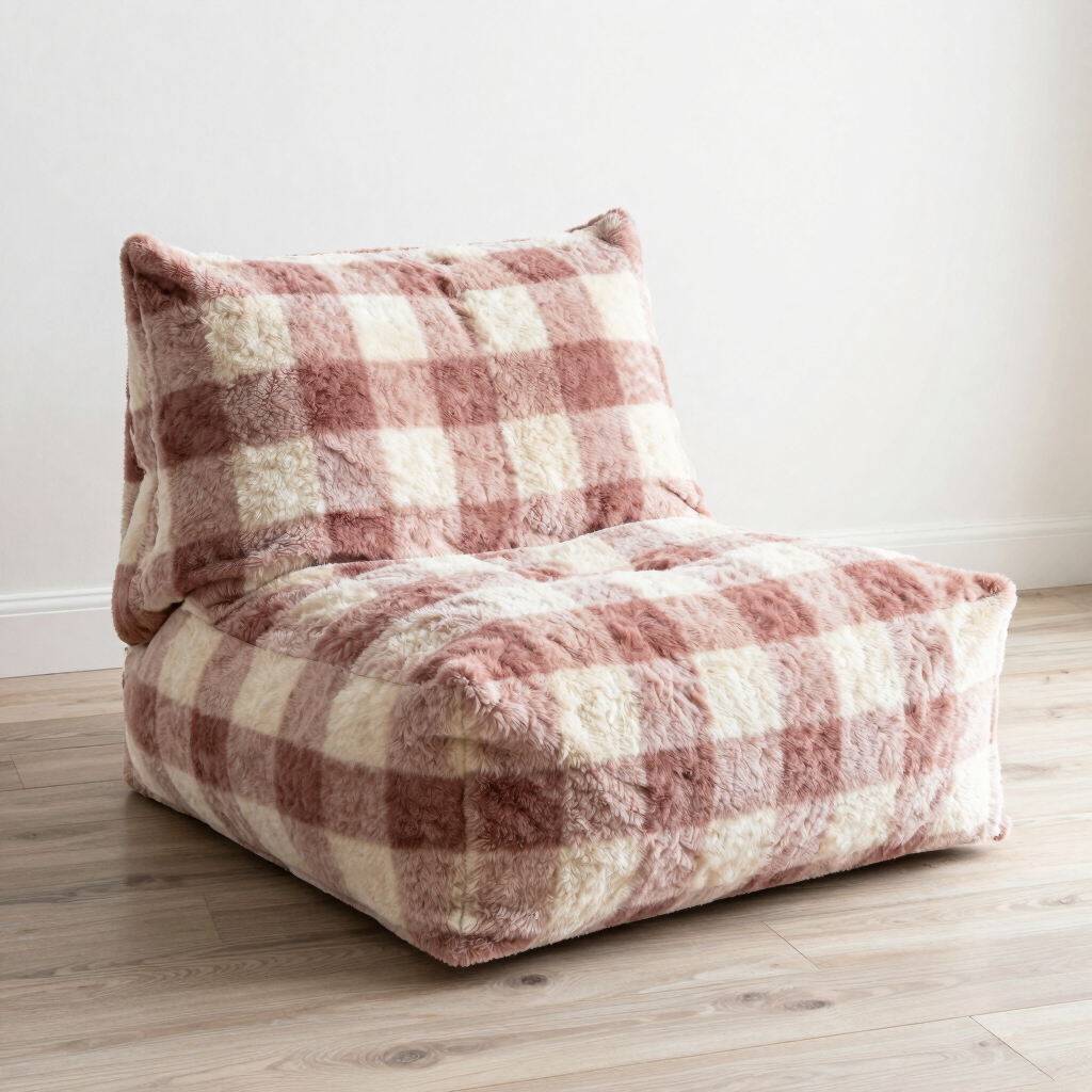 Hygge Grid Faux Fur Lounger