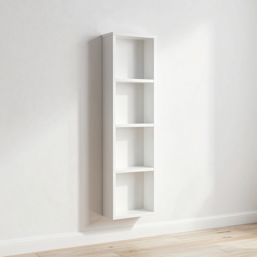 Linear Narrow Floating Book Rack
