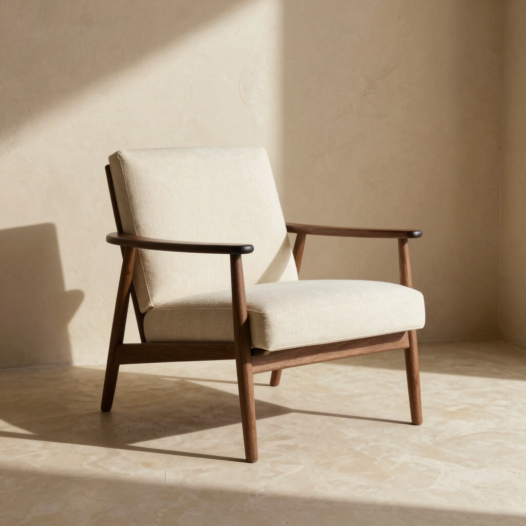 Cove Sand Boucle Lounge Chair