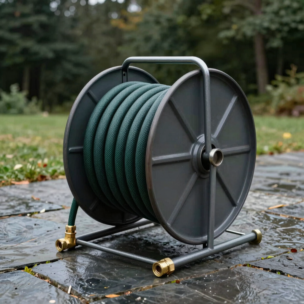 Heavy-Duty Brass Hose Reel