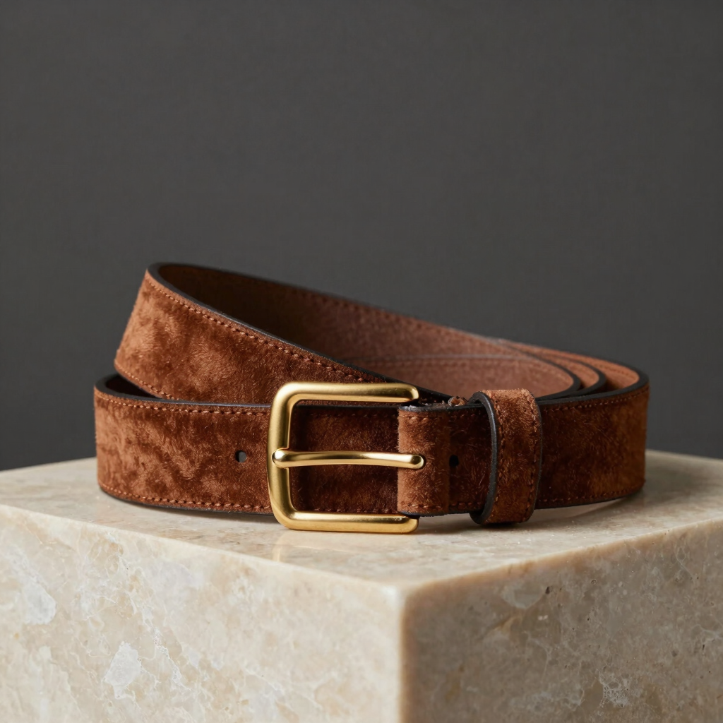Bespoke Espresso Suede Belt