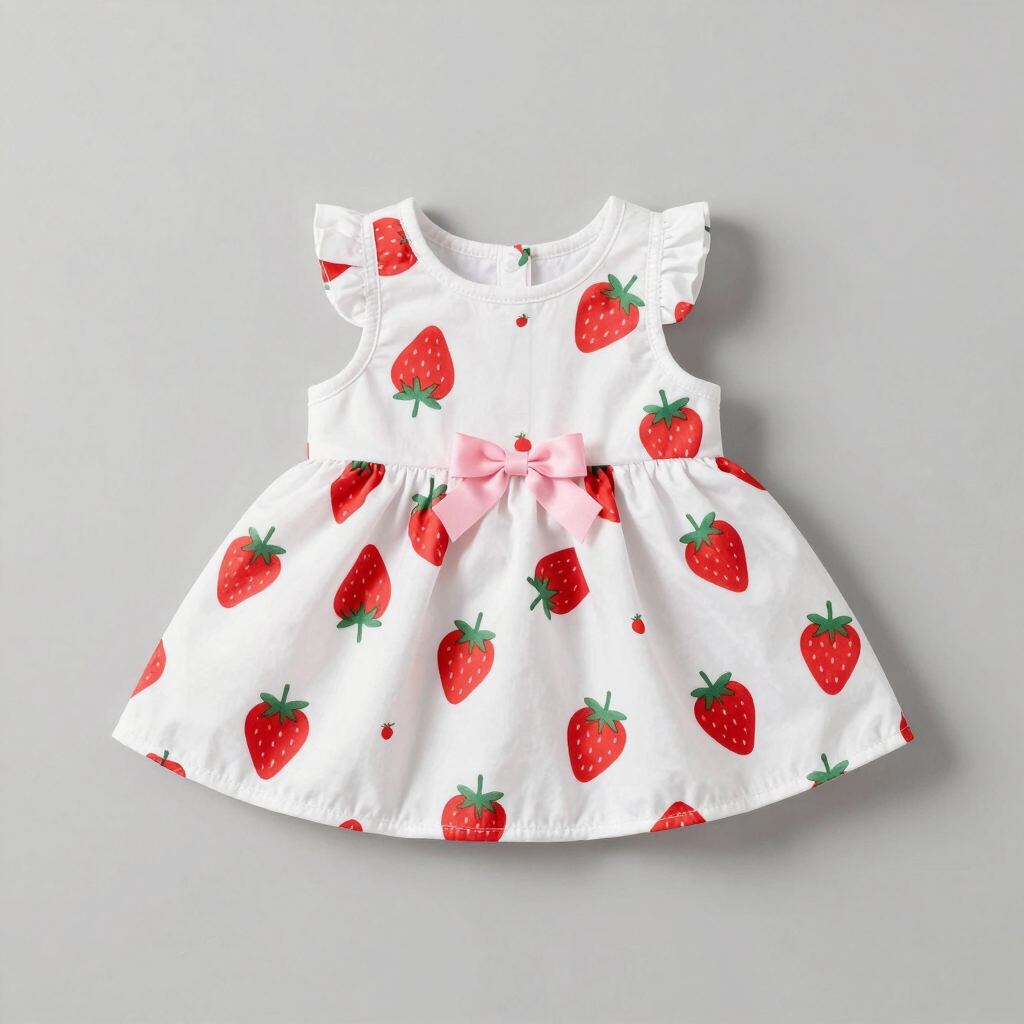 Vestido de Verano Fresa Coqueta