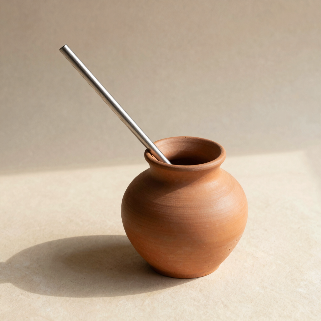 Artisanal Terracotta Oil Carafe