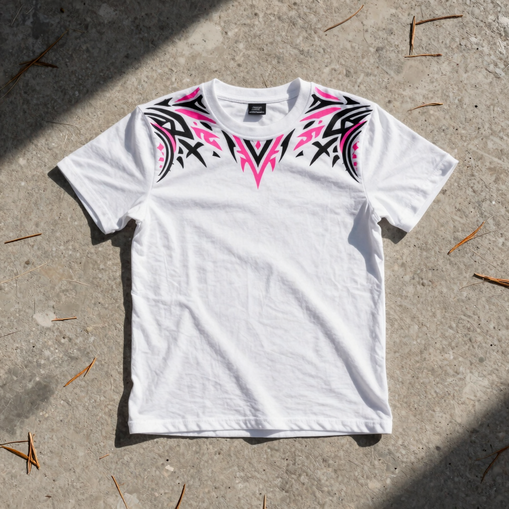 Camiseta Tribal Fuego Rosa