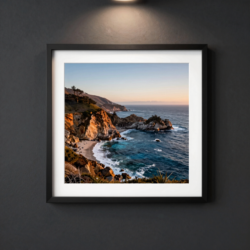 Pacific Blue Big Sur Print