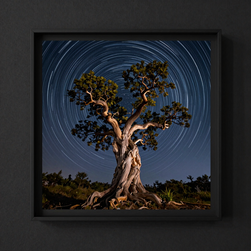 Ancient Bristlecone Star Trails Print