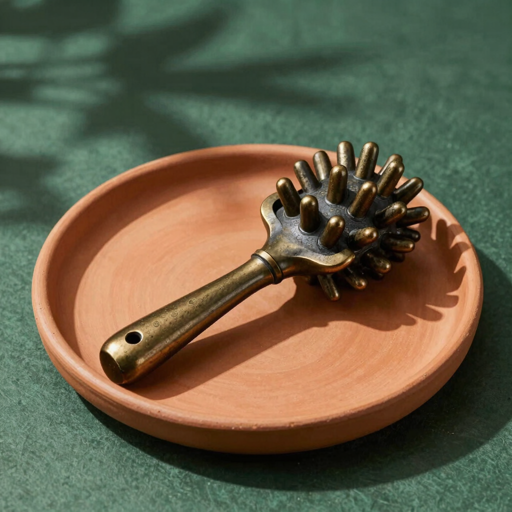 Hand-Carved Bronze Kansa Wand