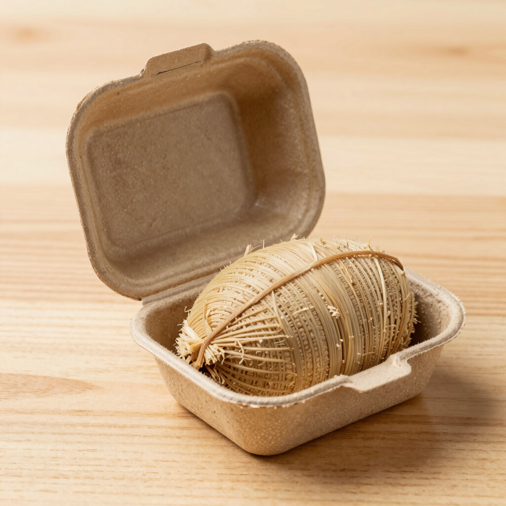 Sugarcane Bagasse Eco-Clamshell Box