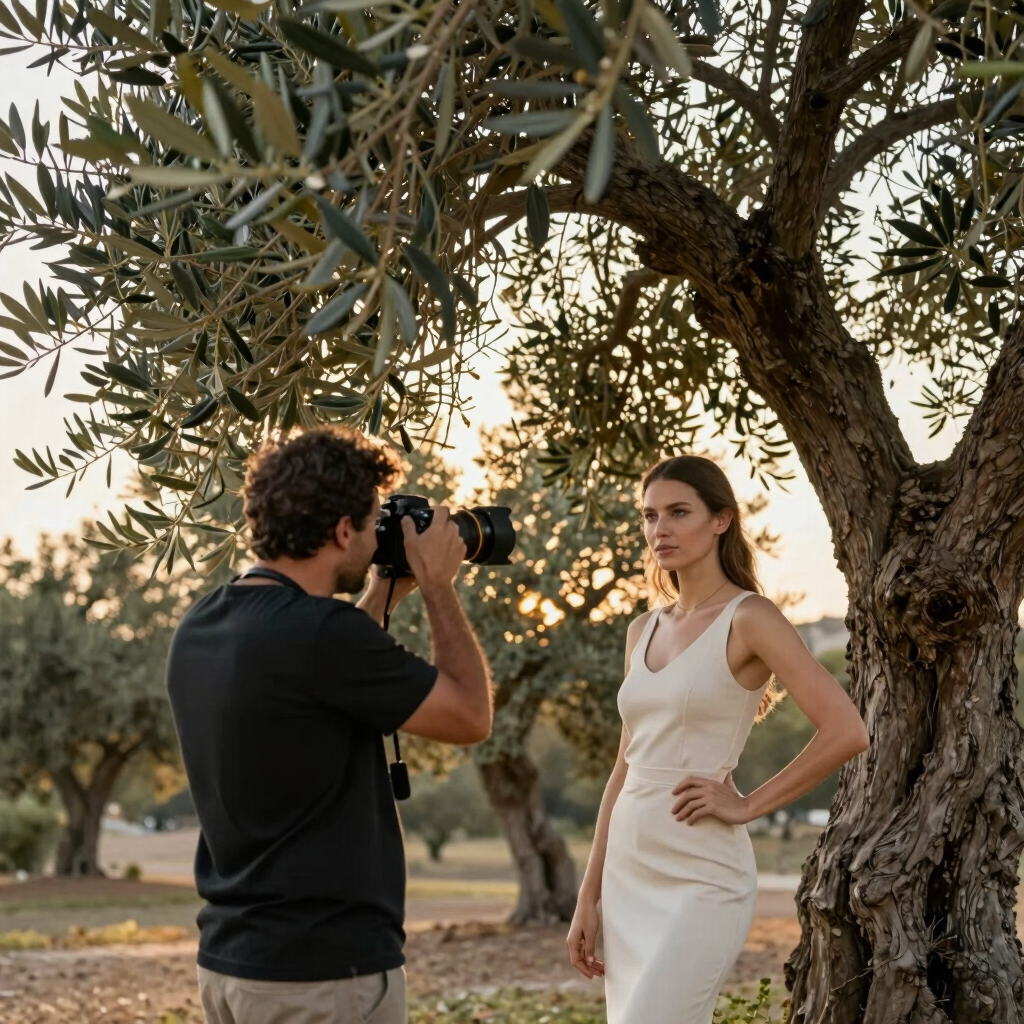 Sunset Portraiture in the Olive Groves