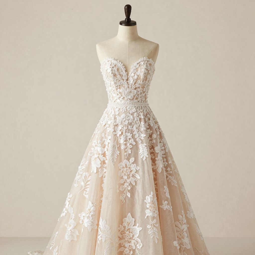 Classic Lace A-Line Wedding Dress