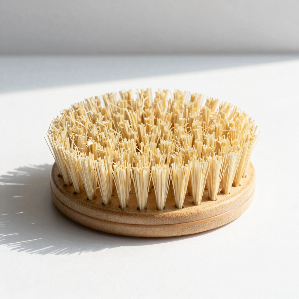 Ergonomic Bamboo Dish Scrub Brush