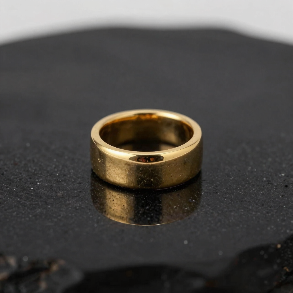 Sculpted Gold Men's Band