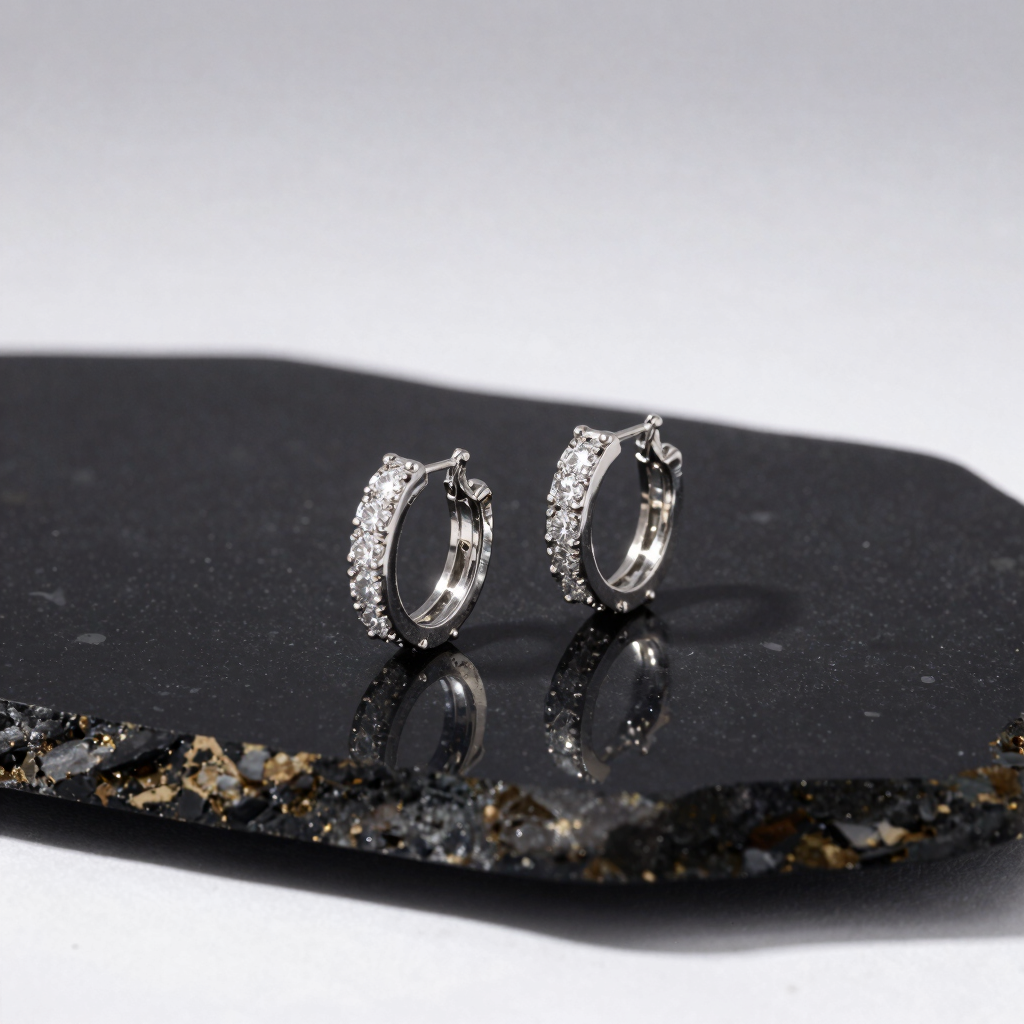 Elysian Diamond Hoop Earrings