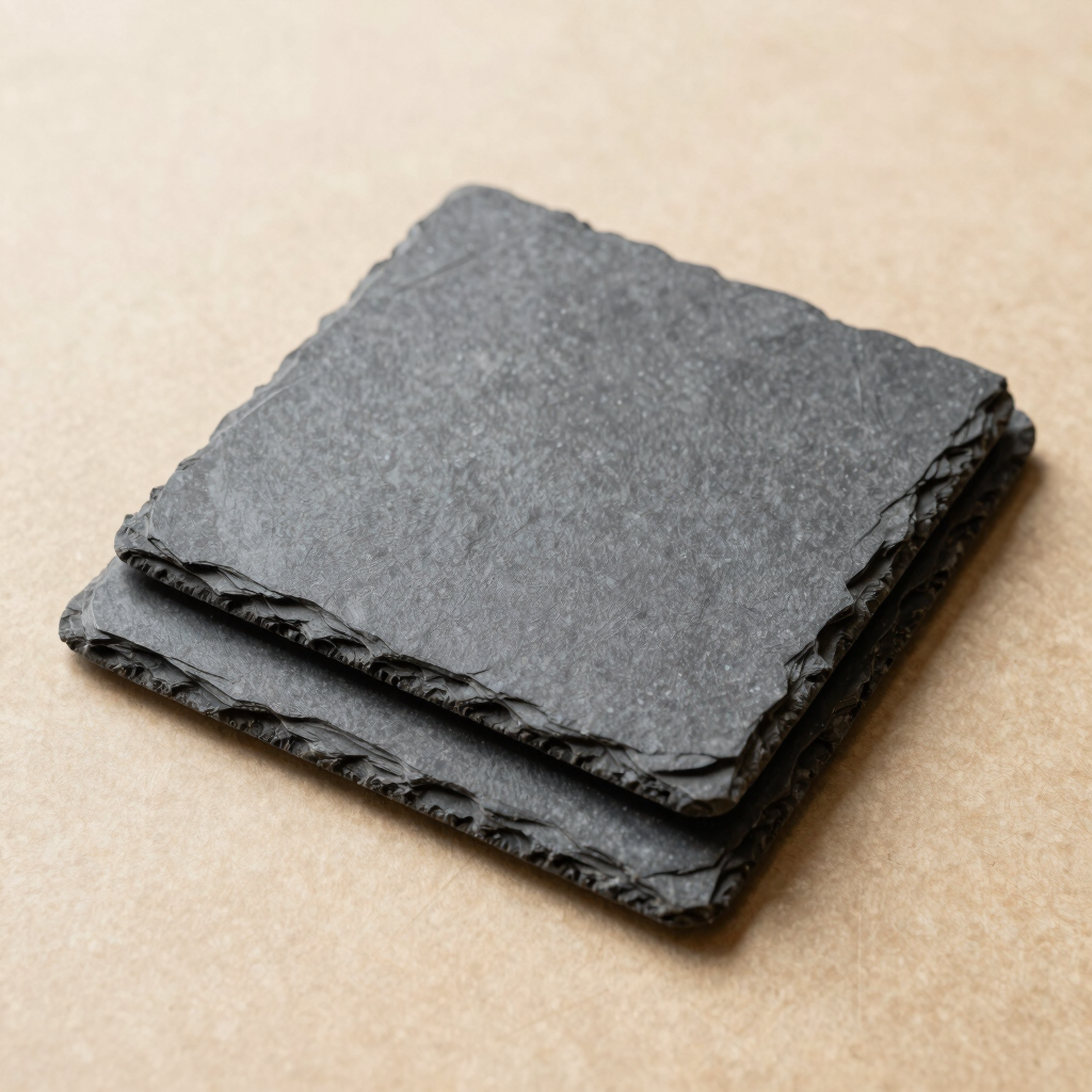 Hand-Cut Slate Stone Coasters