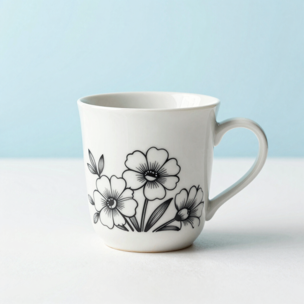 Mate de Cerámica Blanco Personalizado