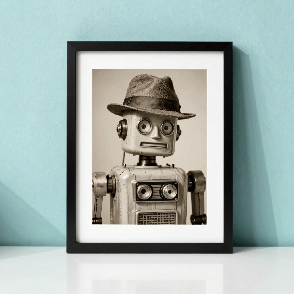Sepia Fedora Edition Art Print